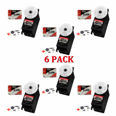 Hitec HS-645MG High Torque 2BB Metal Gear Servo 6-PACK HS645MG / HS645 / 645MG