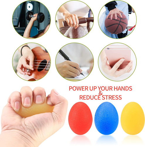 ✨ 3 Pcs Hand Grip Strength Balls w/ Finger Strengthener, Wrist Grip Strengthener - Picture 6 of 7