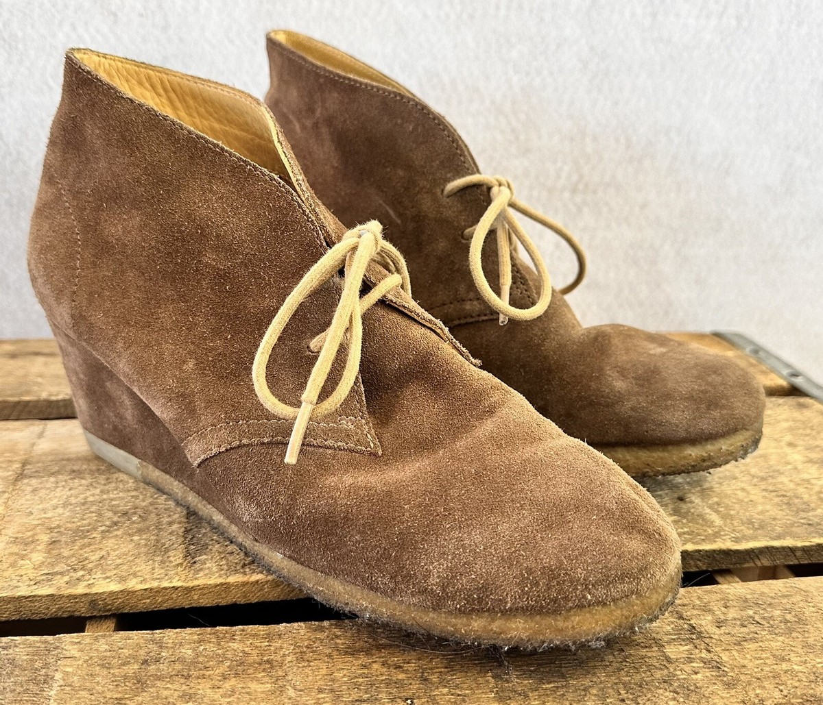 Suede Boots Clarks Womens Desert Boots Wedge Heels Clarks Suede