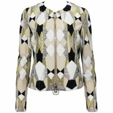 New $14,850 Versace Water Snake Medusa Swarovski Crystal Embellished Jacket 40