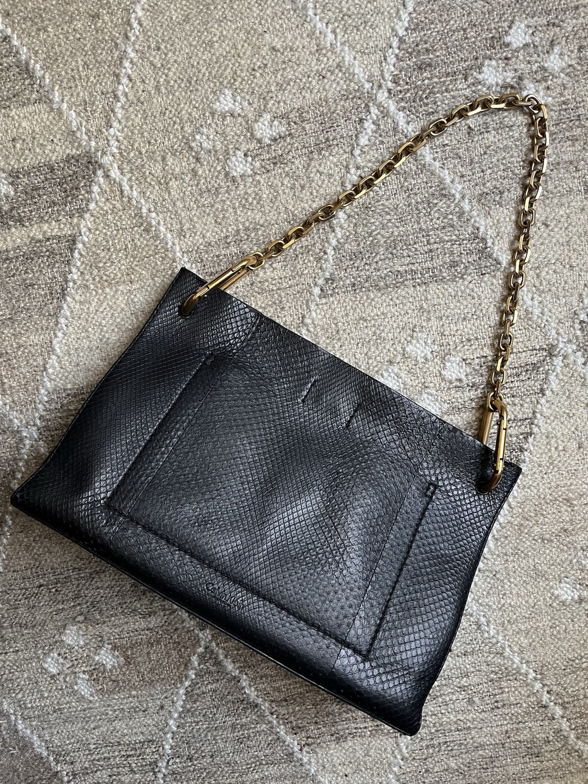 Calvin Klein Collection Black Python Snakeskin Sh… - image 2