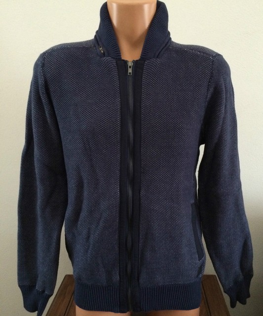 Download Mens Size Medium M GUESS Bronson Full Zip Mock Officer ...