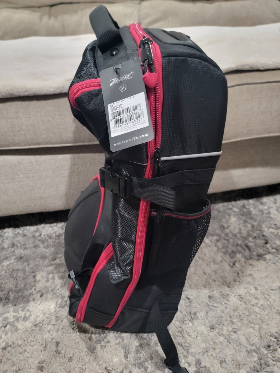 NWT Zoot Ultra Tri Carry On Rolling Travel Bag 2.0 Black