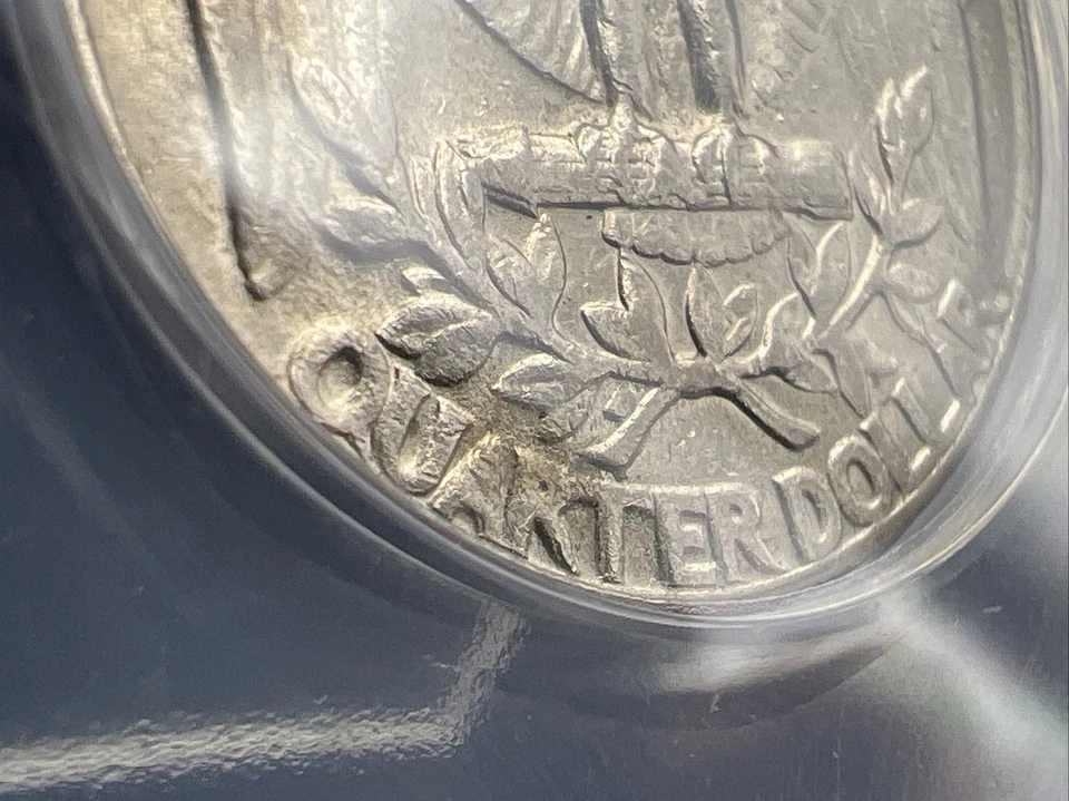 Moneda de cuarto de dólar Washington 1968 D 25c FS-801 RDA doble matriz REV ANACS EF45 Foto 4 de 4