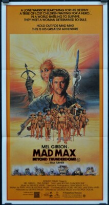 Mad Max Beyond Thunderdome 1985 Orig 13X25 Australischer Film Poster Mel Gibson
