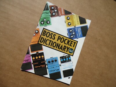 BOSS POCKET DICTIONARY VOL  1 - Catalog Advertisement - PRINTED IN JAPAN - EXCEL
