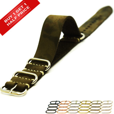 Cinturino per orologio in pelle artigianale,NATO strap fits Rolex