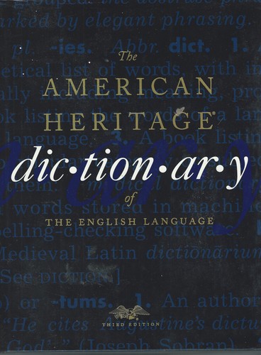 the american heritage dictionary of the english language 1992