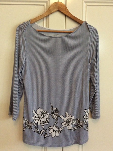 Sportscraft Ladies Blue Striped Magic Tee Small ( S ) 🍃