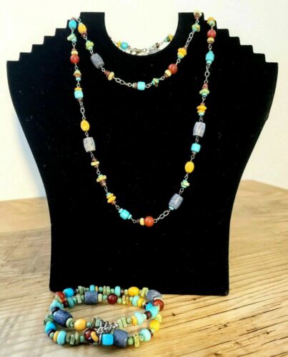 Juego de Collar Silpada Howlite Coral Cornalina Jaspe B1677 N1676 $198 - Imagen 7 de 12