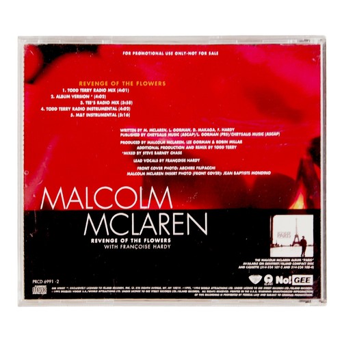 Malcolm McLaren Francoise Hardy : Revenge Of The Flowers Promo CD todd terry RMX - Picture 2 of 3