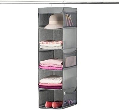 5-stufige Hängeregale Kleiderschrank Aufbewahrung Organizer Kleidung Schuhe Platz Aufbewahrung