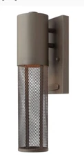 Hinkley Lighting Aria 1 Light Outdoor Mini Wall Mount, Buckeye Bronze - 2306KZ