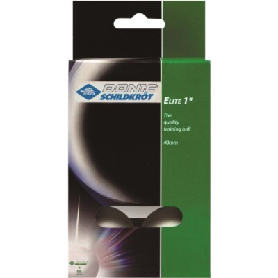 TABLE TENNIS BALLS   DONIC SCHILDKROT   ELITE 6 PACK
