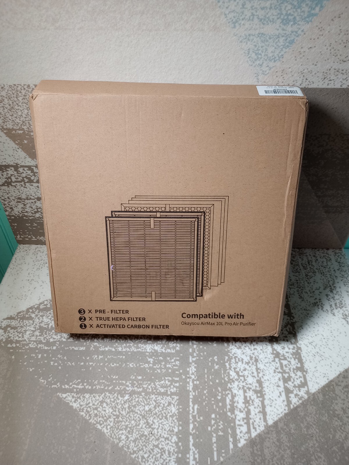 2 H13 HEPA Replacement Filter Kit for Okaysou AirMax 10L Pro air purifier