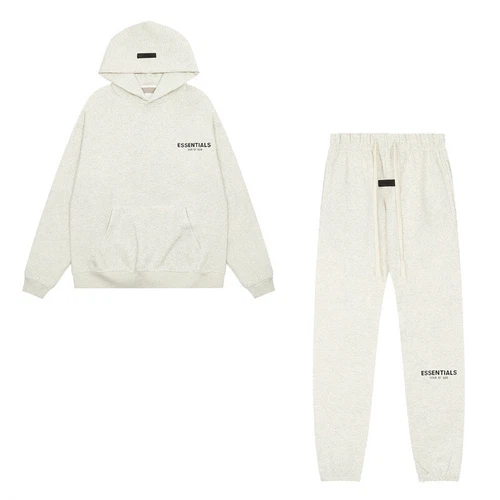 FOG/ Essential SS22 ‘Light Oatmeal Grey ‘ Tracksuit | MULTIPLE SIZES | FREE SHIP - Picture 8 of 27