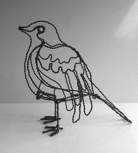 Détails Sur Sculpture Oiseau En Fil De Fer Torsadé 3d Twisted Wire Bird Sculpture