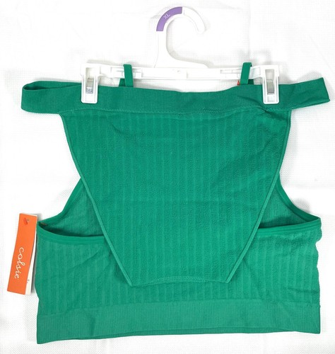 Jade XL ( 38DD 40D ) Plush Ribbed Bra bralette pull-on Underwear Set Colsie - Picture 5 of 9
