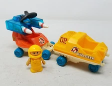 1984 Lil Playmates Space Station Toys Astronaut Rocket Rover Explorer Hong Kong