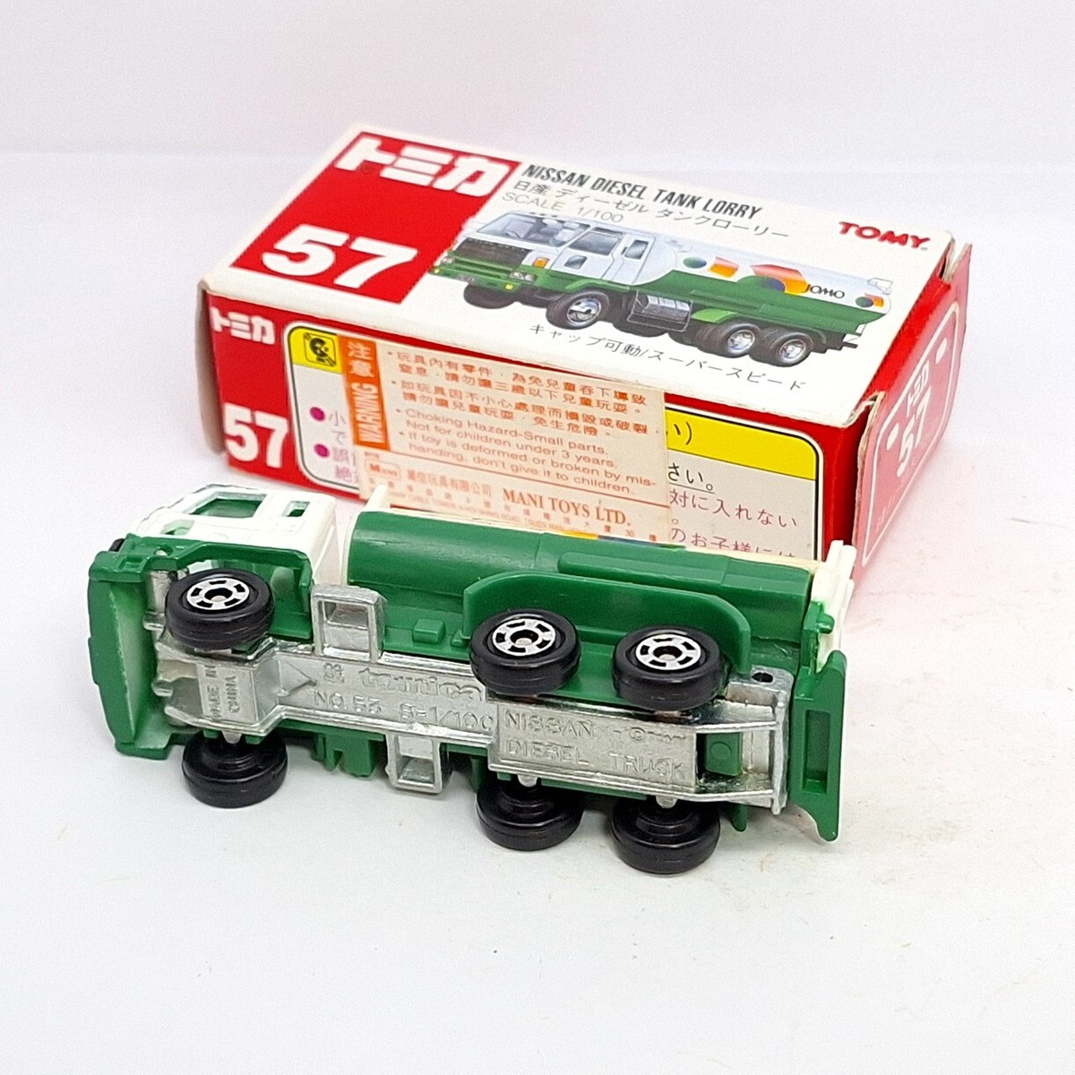 TOMICA 57 NISSAN DIESEL TANK LORRY JOMO 1/100 TOMY NEW TOMICA 57 NISSAN DIESEL TANK LORRY JOMO 1/100 TOMY NEW