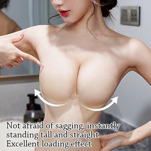 Transparent Invisible Breast Patch Bra Pads for Daily Wedding Dress - Picture 4 of 10