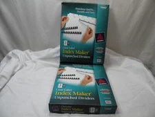 Avery 11442,Clear Label Index Maker Unpunched Dividers, 3 Tabs, 25 Sets, 2 Boxes
