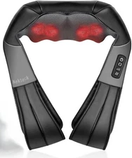 Nekteck Shiatsu Back Shoulder and Neck Massager with Heat Full Body Massager