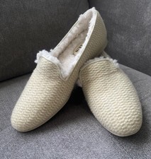 Anne Klein Faux Fur Women's Edith-f Slip On SlipperBeige Natural Nude Size 8.5 M