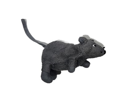 Ikea Gosig Minnen Gosig Mouse Gray Plush Stuffed Animal 6'' Lovey Rare HTF
