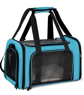 Henkelion Pet Carrie For Small,Medium Cats. Puppies Up To 15 Pounds.Collapsible.
