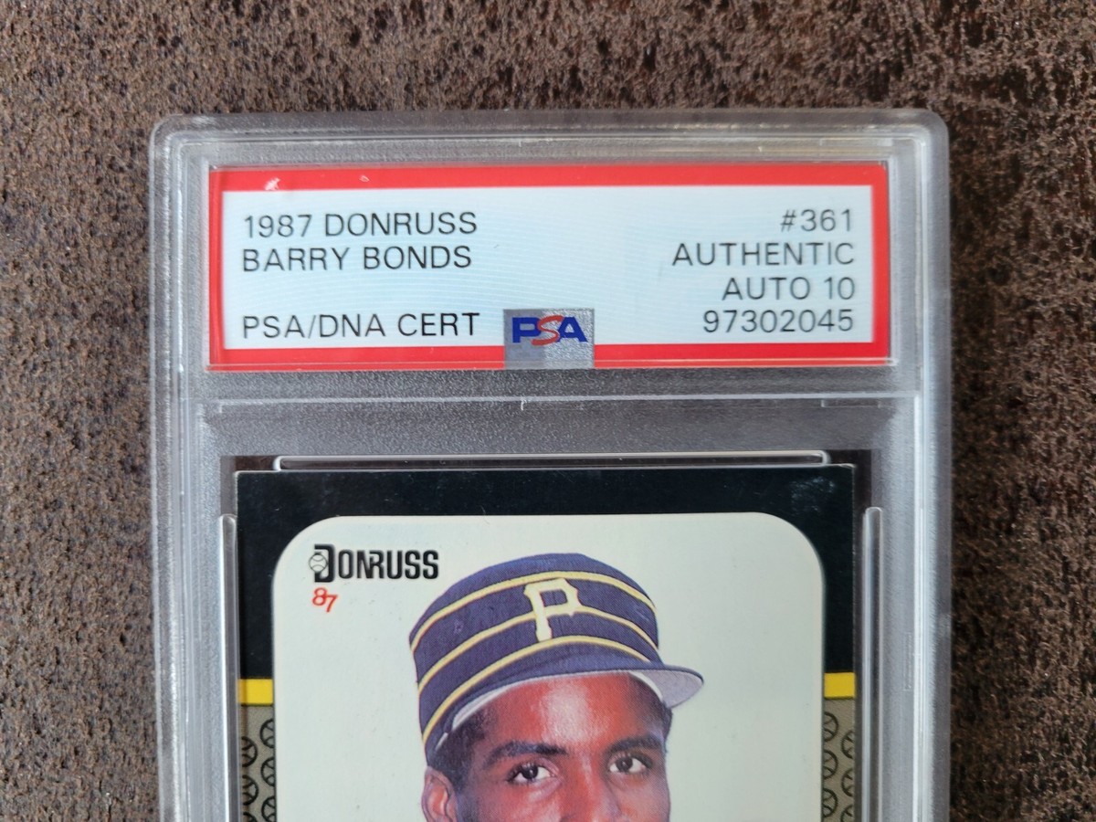 PSA9 美品　バリー・ボンズ　1987 DONRUSS　ルーキーカード PSA9 美品 バリー・ボンズ 1987 DONRUSS ルーキーカード Amazon