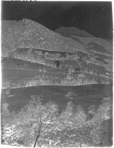 Plaque verre photo ancienne négatif noir et blanc 9x12 cm paysage montagne - Photo 2 sur 2
