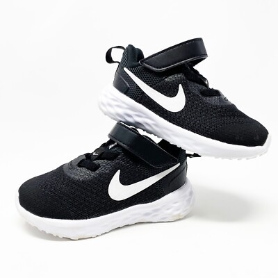 Nike Sneakers Toddler 5C Revolution Sneakers 'Black White' DD1094-003  Soft