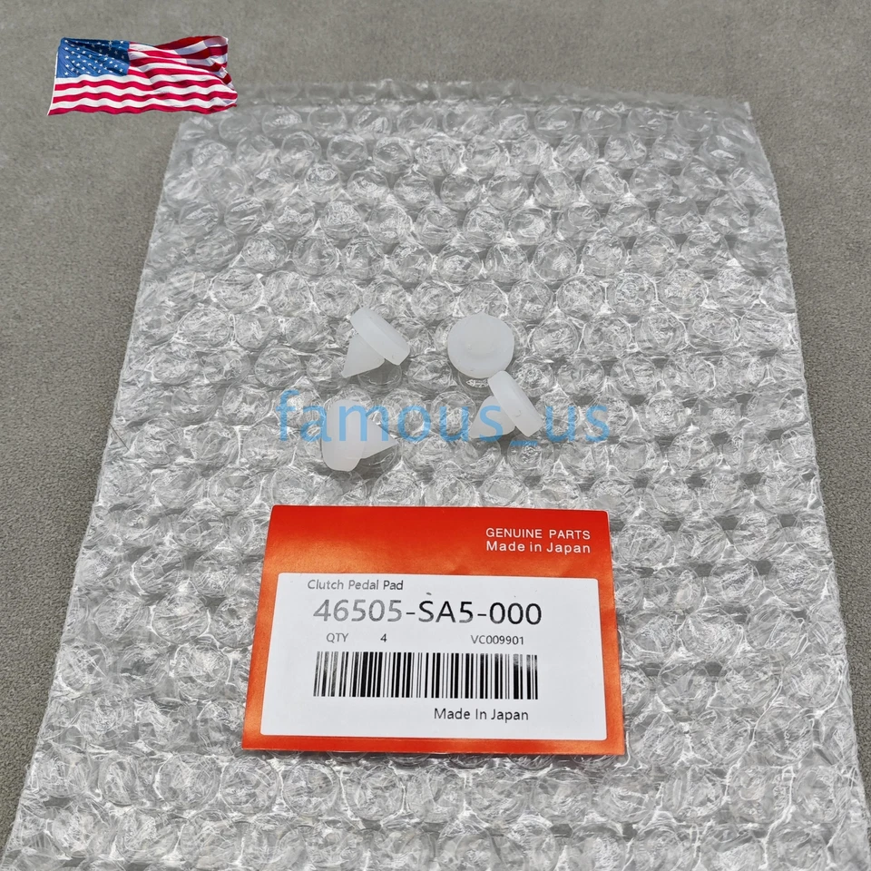 Novo 4x Pedal de Embreagem de Freio Rolha Stop Pad Compatível com Honda Civic Accord Novo - Imagem 4 de 4