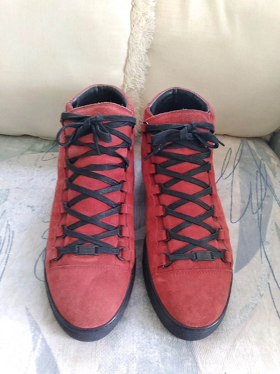 Balenciaga 341760 Fade High Red Sneakers US Size EU 45 | eBay