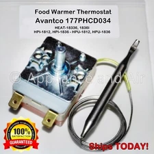 Avantco PHCD34, 177PHCD034 Thermostat for Holding Cabinet HPI/HPU - Ships TODAY!