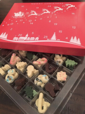 Belgischer Schokoladen-Adventskalender, leckerer Countdown für die festliche Jahreszeit