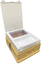 AWESOME Bee Hive Cover w/ Feeder & Inspection Window. No Need to Smoke Bees!