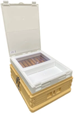 BEEHIVE AWESOME Bee Hive Cover w/ Feeder & Inspection Window. No Need to Smoke Bees!