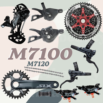 Shimano SLX M7100 1x12 w/Sunrace CS-MZ902 11/51T M7120 Brakes MTB  Groupset