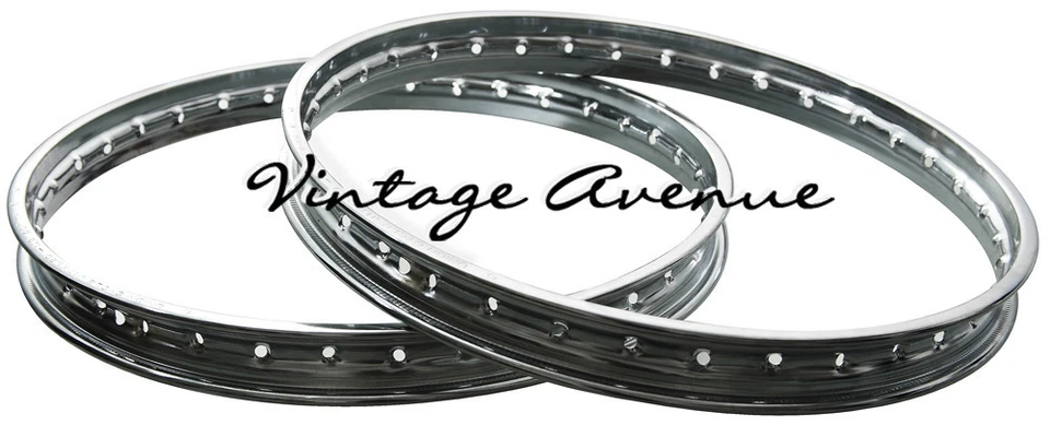 LLANTA SUZUKI GP100 GP125 DELANTERA 1,40 X 18 + TRASERA 1,60 X 18 CROMADA 2 PIEZAS Foto 2 de 4