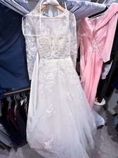 wedding dresses size 8 white