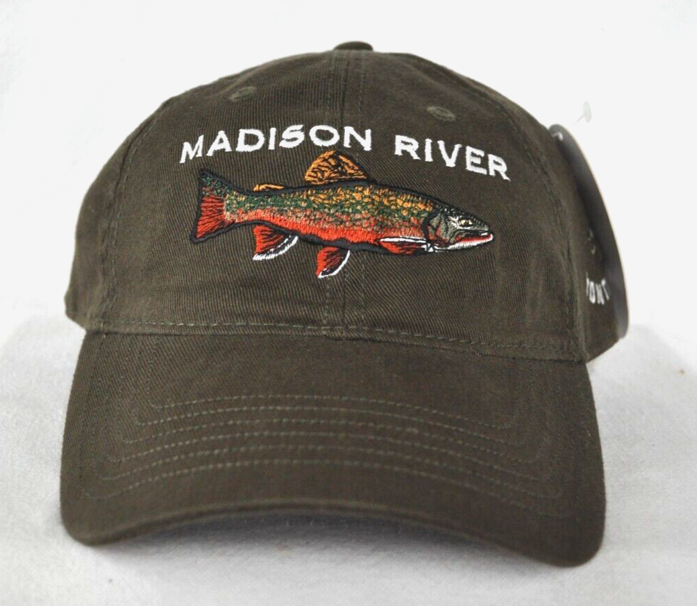 *MADISON RIVER ENNIS MONTANA* Trout Fly fishing Ball cap hat *OURAY