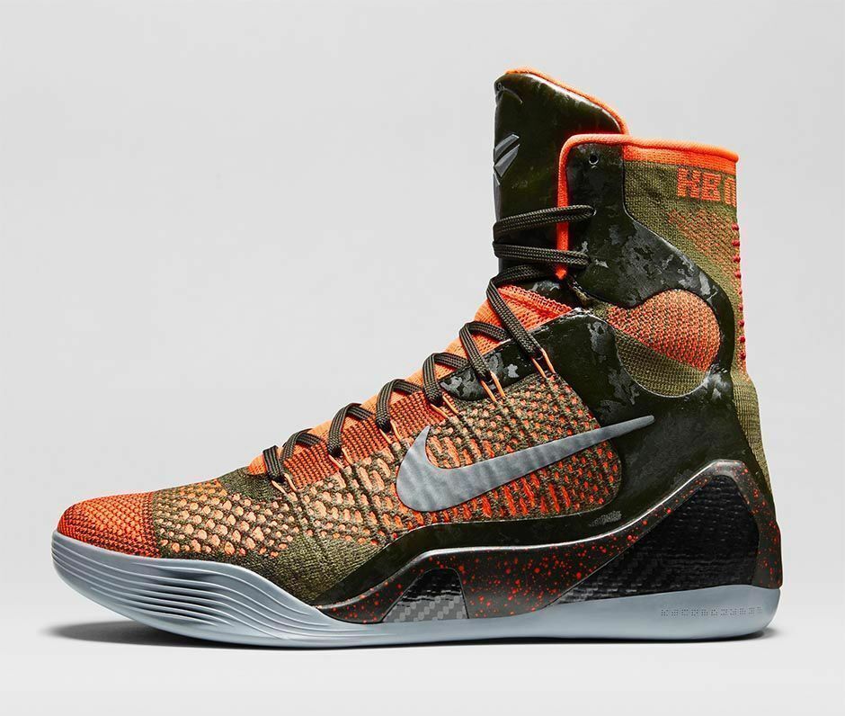 New Nike Kobe 9 IX Elite Strategy Sequoia Crimson Size 9 New Nike Kobe 9 IX Elite Strategy Sequoia Crimson Size 9