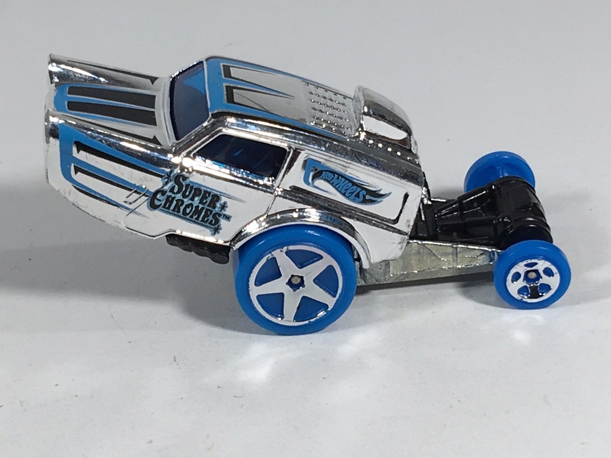 ミニカー Hot Wheels Super Chromes Dragster Hot Wheels Top Fuel Dragster Drag Car 1 T/F Chrome Driven To
