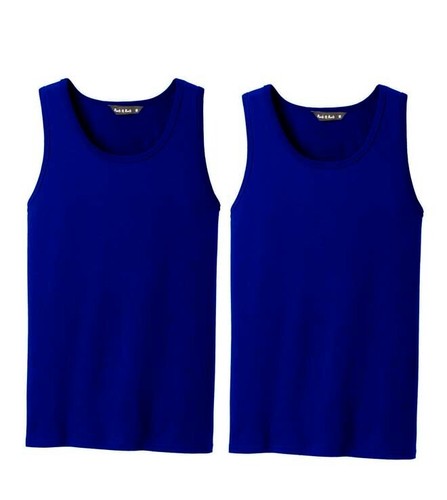 Mens Plain Vest Cotton Tank Top Summer Gym Fasion Sleeveless T Shirt 1,2 in pack - 第 11/12 張圖片