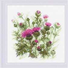 ThistleStitch Masterpiece: Vibrant Multicolor Counted Cross Stitch Kit