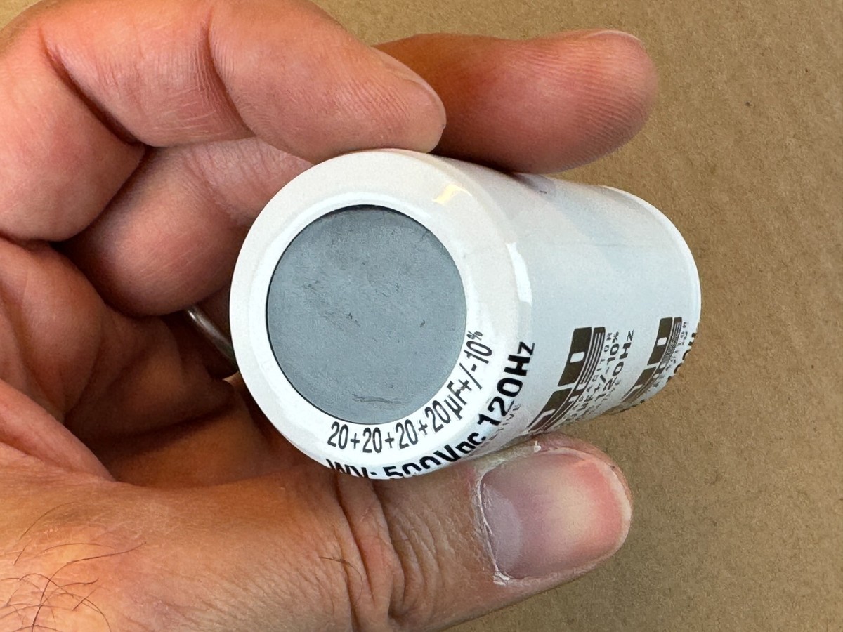 New 20/20/20/20 uf 500v Quad Can Capacitor Tube Amp Cap 35mm