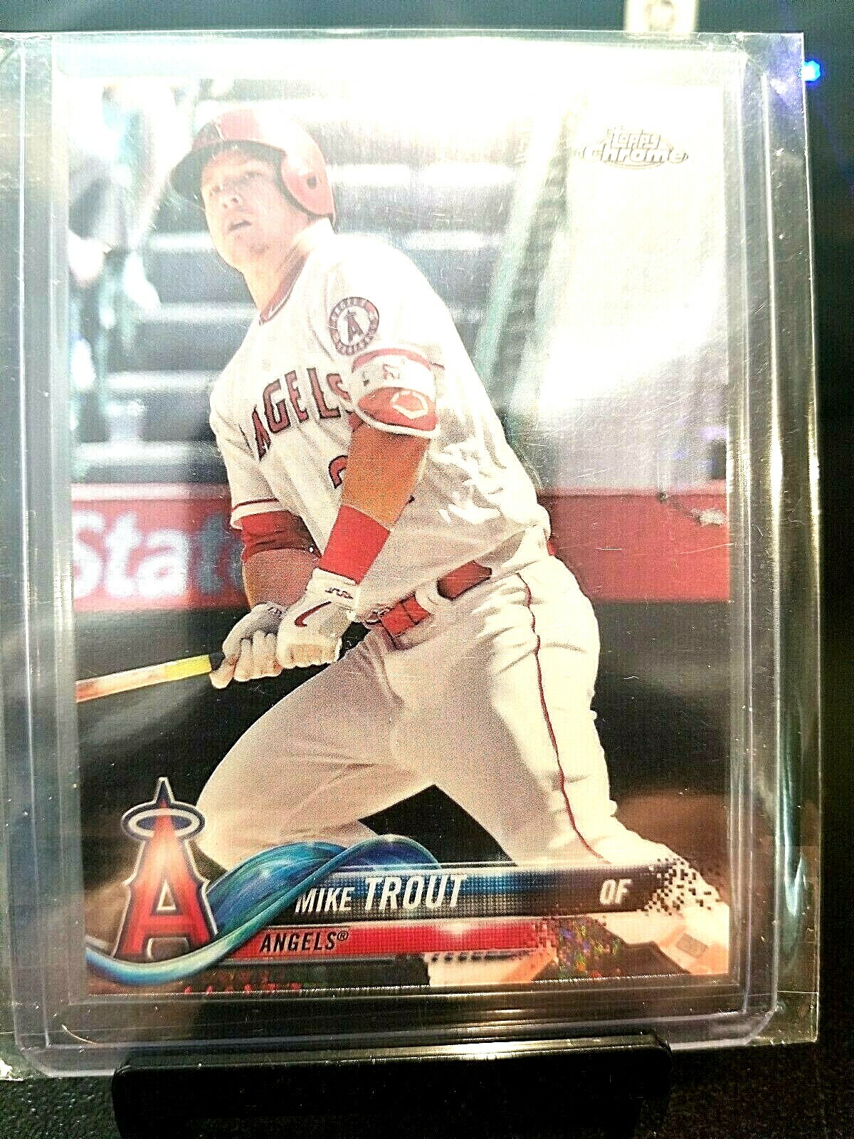 2018 MIKE TROUT TOPPS CHROME #100 ( MVP.) GEM.