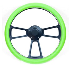 Hot Rod Street Rod Rat Rod Truck Green Black Steering Wheel Horn Adapter Hot Rod Street Rod Rat Rod Truck Green Black Steering Wheel Horn Adapter